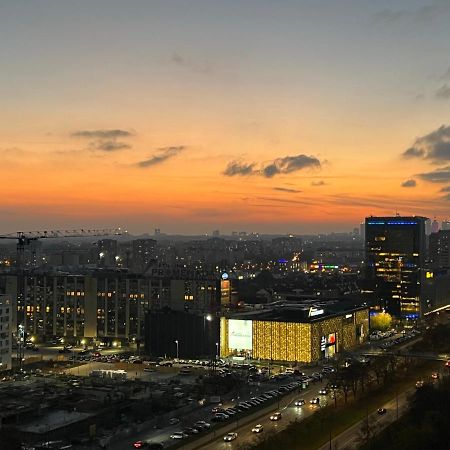Apartament Skyscrapper Z Widokiem Na Panorame Warszawy Warschau Exterior foto