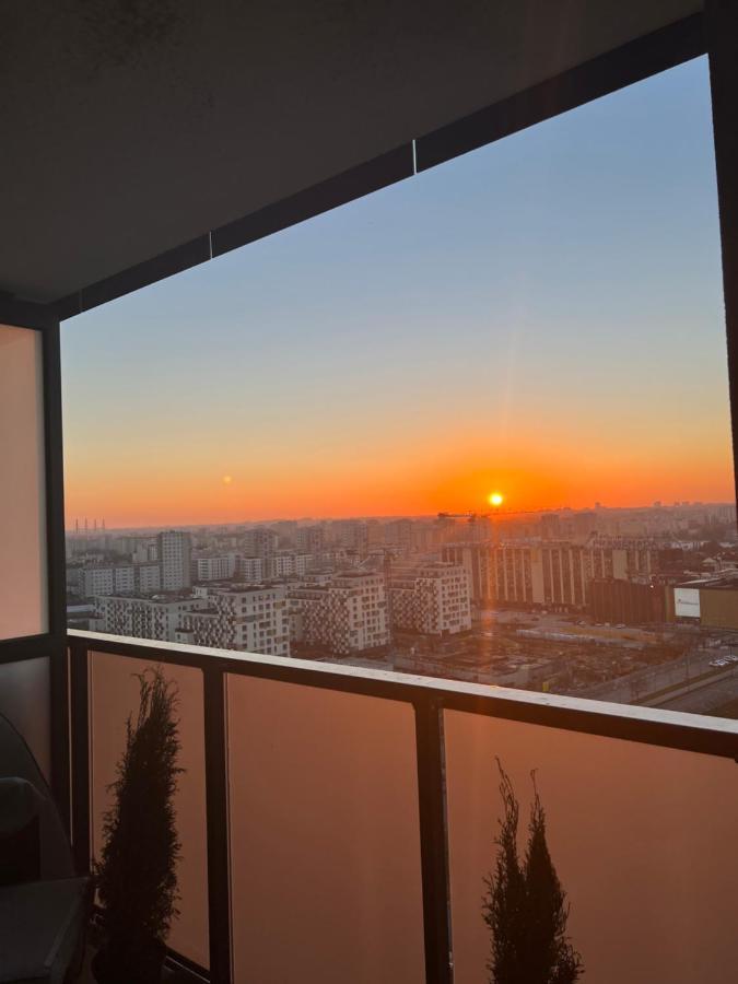 Apartament Skyscrapper Z Widokiem Na Panorame Warszawy Warschau Exterior foto